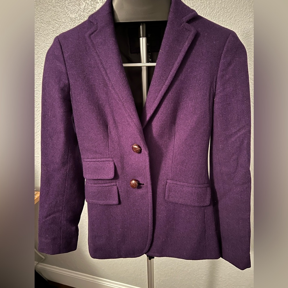 J.Crew Purple Blazer Sz. 00 (like new)